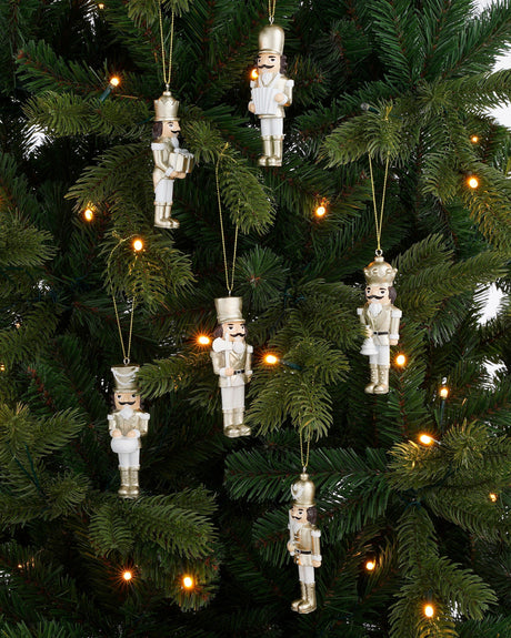 Mica Decorations Ornament notenkraker goud 6 stuks - l4xw2xh10,5cm