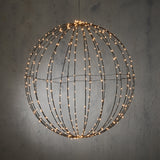 Luca Lighting Bal warm wit 400led IP44 met timer - d60cm