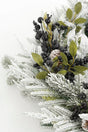 Mica Decorations Vesper krans zwart - h13xd50cm - maximondo