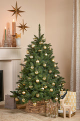 Mica Decorations Boom decoratie onbreekbaar goud 60 stuks - d7cm