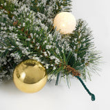 Black Box Trees Kaprun Guirlande met LED Verlichting en Timerfunctie - L270 x Ø25 cm - Goud, Groen