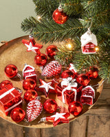 Black Box Trees Joy Kunstkerstboom met 26 Ornamenten en LED Verlichting - H90 x Ø50 cm
