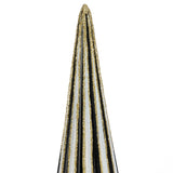 Mica Decorations Decoratie Kerstboom - H40 x Ø9 cm - Glas - Wit, Zwart