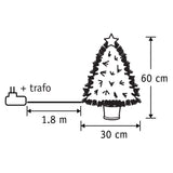 Luca Lighting Mercury boom fibre optic groen warm wit 65led 8 function controller - h60xd30cm