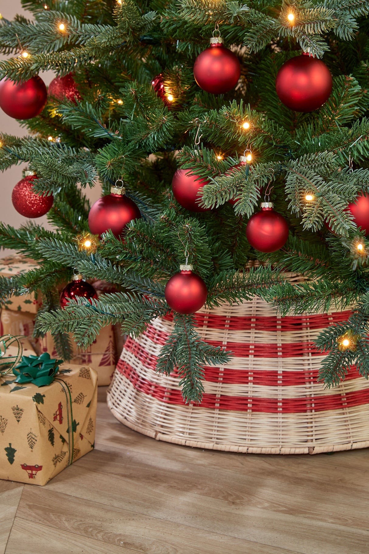 Mica Decorations kerstboomrok beige - ↕25cm x Ø60cm