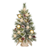 Black Box Trees Kaprun Kunstkerstboom met LED Verlichting en Timerfunctie - H60 x Ø39 cm