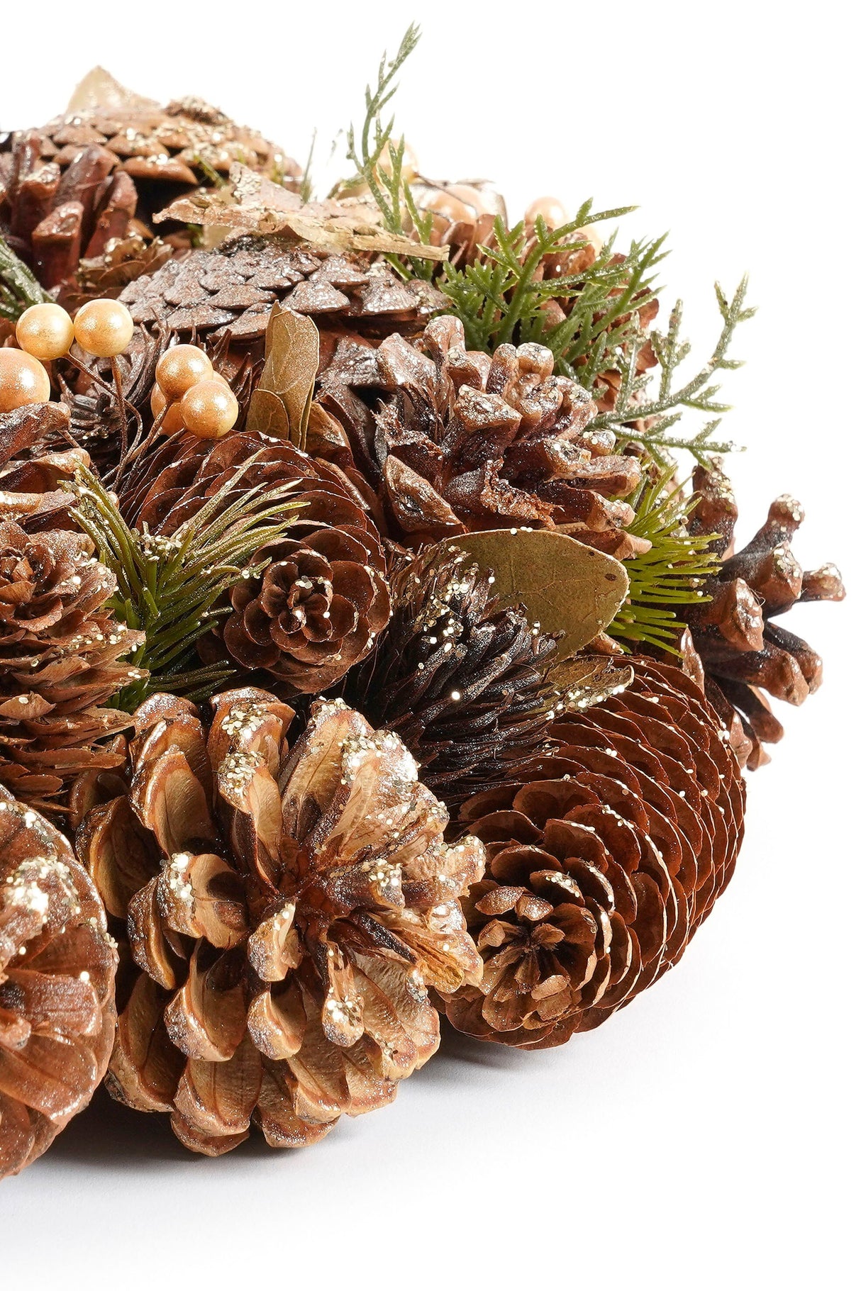 Mica Decorations Brant krans metalliek - h9xd45cm