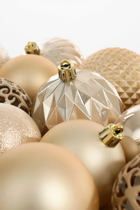 Mica Decorations Kerstballen Set - 60 Stuks - Ø7 cm