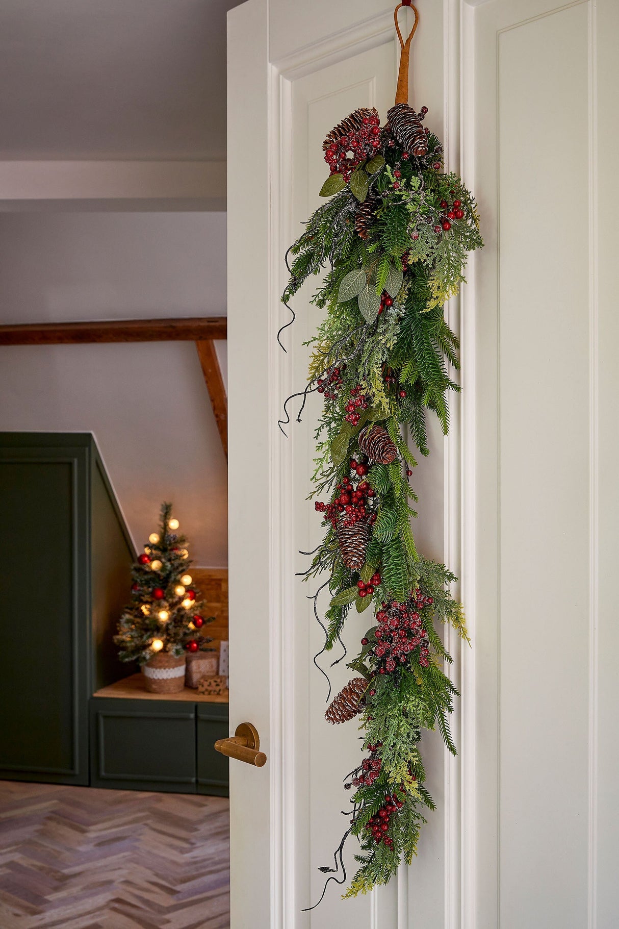 Mica Decorations Bodi druppel bordeaux - l110xb18xh10cm