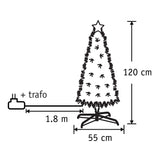 Luca Lighting Mercury boom fibre optic groen warm wit 135led 8 function controller - h120xd55cm - maximondo