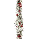 Mica Decorations Belfort slinger groen frosted - l178xb15xh9cm - maximondo