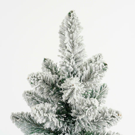 Black Box Trees Gerlos kerstboom met burlap groen frosted TIPS 70 - h75xd36cm