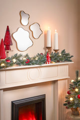 Black Box Trees Kaprun slinger groen frosted rood 20L TIPS 180 battery operated en timer - l270xd25cm