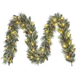 Black Box Trees Vandans slinger led groen frosted 30L TIPS 150 battery operated - l20xd270cm