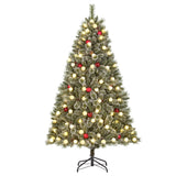 Black Box Trees Kaprun kerstboom groen frosted rood 140L TIPS 790 en timer - h180xd108cm