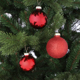 Mica Decorations Bal glas rood 42 stuks - d7cm
