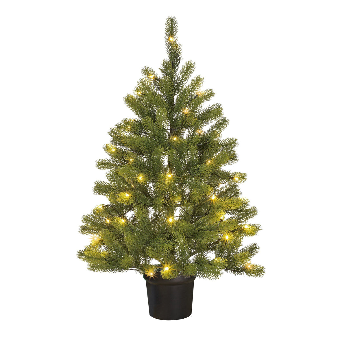 Black Box Trees Nagoya kerstboom potted led groen 50L TIPS 175 battery operated - h90xd55cm