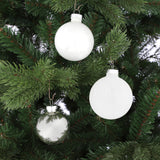 Mica Decorations Bal glas wit 26 stuks - d7cm