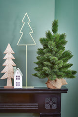 Triumph Tree Camden kerstboom w-burlap groen TIPS 58 - h60xd43cm