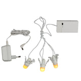 Luville Collectables Light bulb chain 3 pieces battery operated with adapter - l15cm