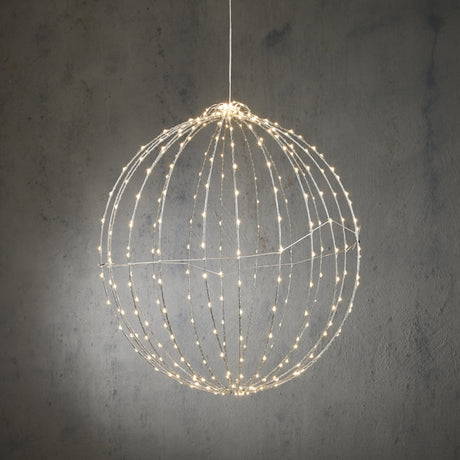 Luca Lighting Bal klassiek wit 320led IP44 met timer - d50cm