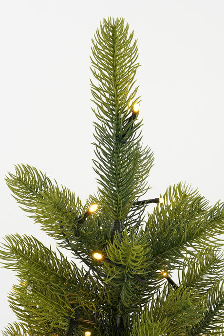 Black Box Trees Nagoya kerstboom met burlap led groen 25L TIPS 50 battery operated - h60xd44cm