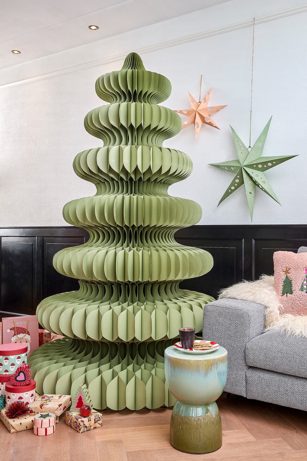 Mica Decorations Decoratie boom groen FSC Mix - h212xd148cm