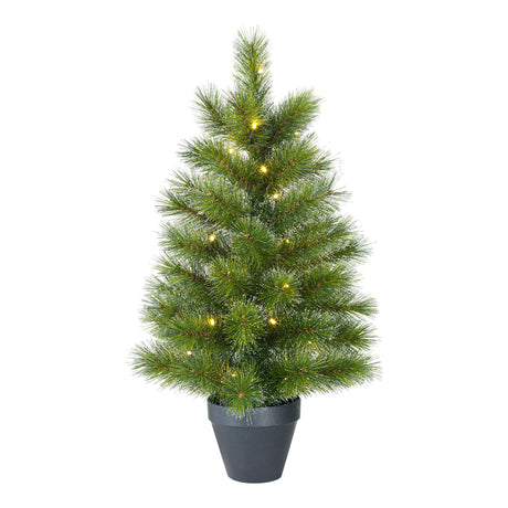 Black Box Trees Glendon kerstboom potted led werkt op batterijen groen 30L TIPS 88 - h90xd51cm