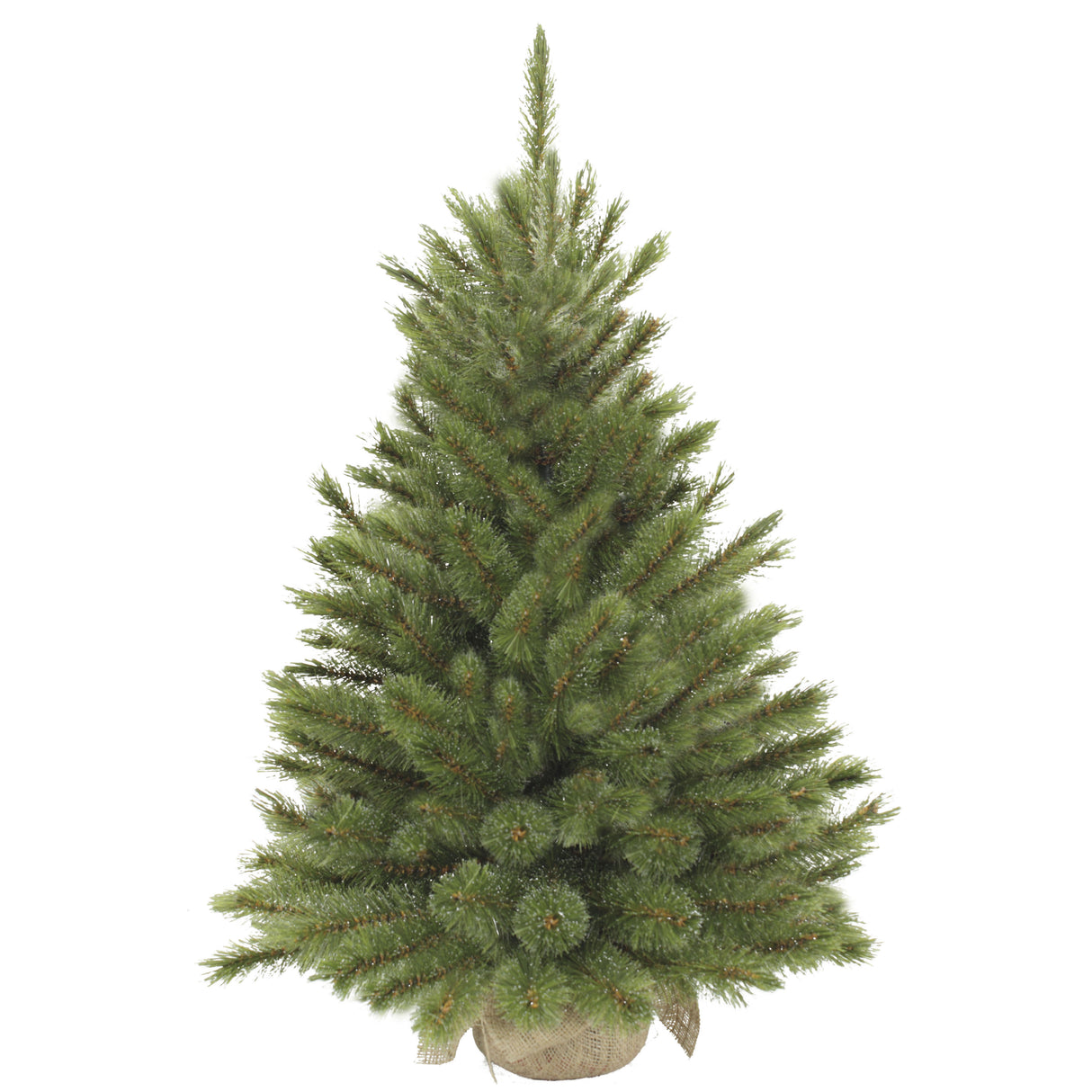 Triumph Tree Forest frosted kerstboom w burlap groen TIPS 106 - h90xd62cm