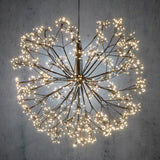 Luca Lighting Bal led zwart klassiek wit 2050led IP44 en timer - d70cm