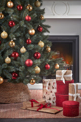 Mica Decorations Treeskirt bruin - h26xd58cm