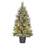 Black Box Trees Vandans kunstkerstboom in Pot - H90 x Ø48 cm - Groen Frosted - maximondo
