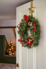 Mica Decorations Harvey krans rood - h12xd50cm - maximondo