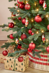 Mica Decorations Ornament notenkraker rood 6 stuks - l4xw2xh10,5cm