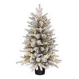 Black Box Trees Grimshaw Kunstkerstboom in Pot met LED Verlichting en Timerfunctie - H90 x Ø61 cm