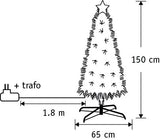 Luca Lighting Mercury boom fibre optic groen warm wit 185led 8 function controller - h150xd65cm