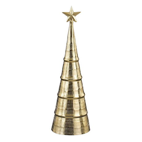 Mica Decorations Decoratie kerstboom goud - H43 x Ø13 cm