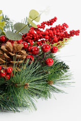 Mica Decorations Harvey krans rood - h12xd50cm - maximondo