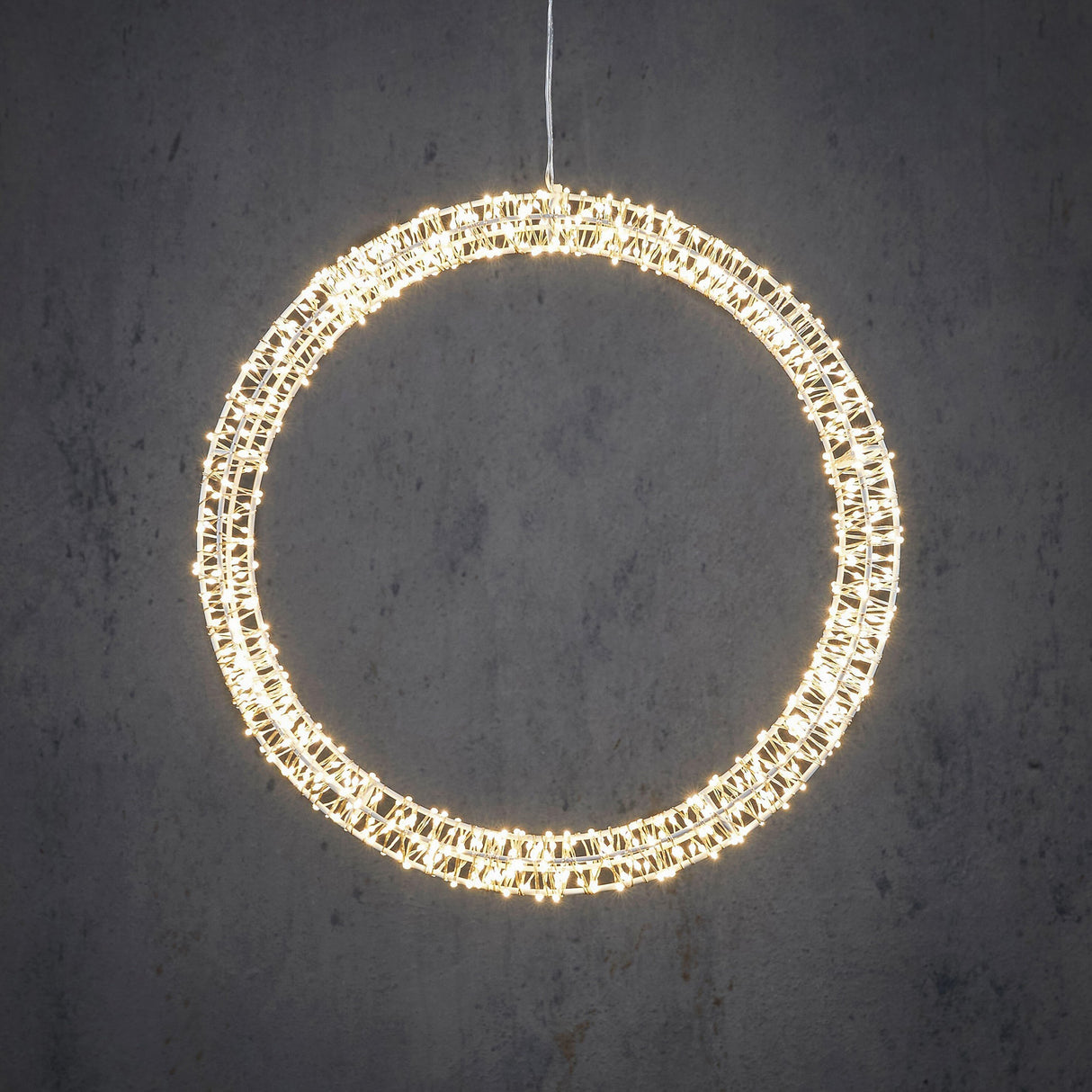 Luca Lighting Cirkel wit warm wit 800led IP44 en timer - d36cm