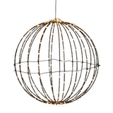 Luca Lighting Bal warm wit 260led IP44 met timer - d40cm
