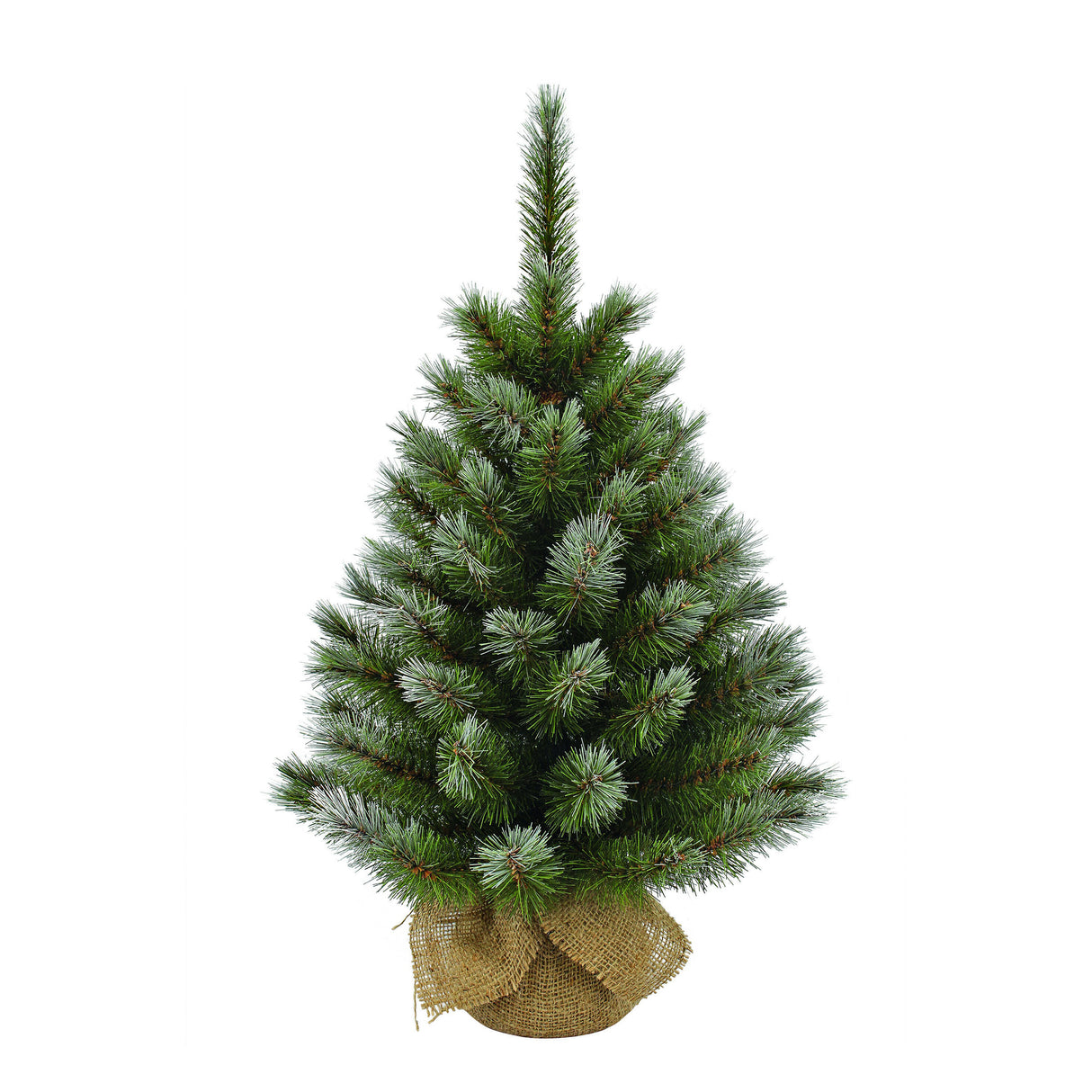 Triumph Tree Pittsburgh kerstboom met burlap groen frosted TIPS 127 - h90xd56cm
