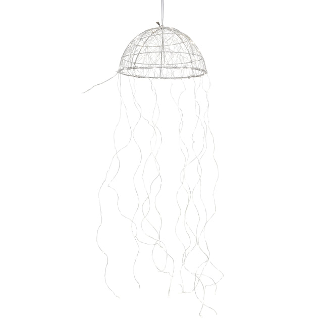 Luca Lighting Kroonluchter kwal zilver warm wit 160led IP44 - l100xd27cm - maximondo