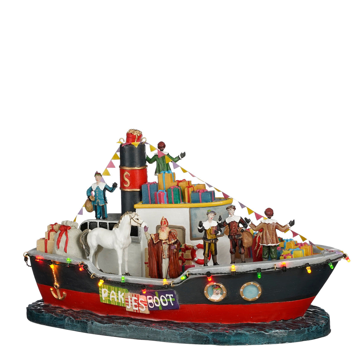 Luville Collectables Pakjesboot battery operated - l32,5xb17,5xh19cm