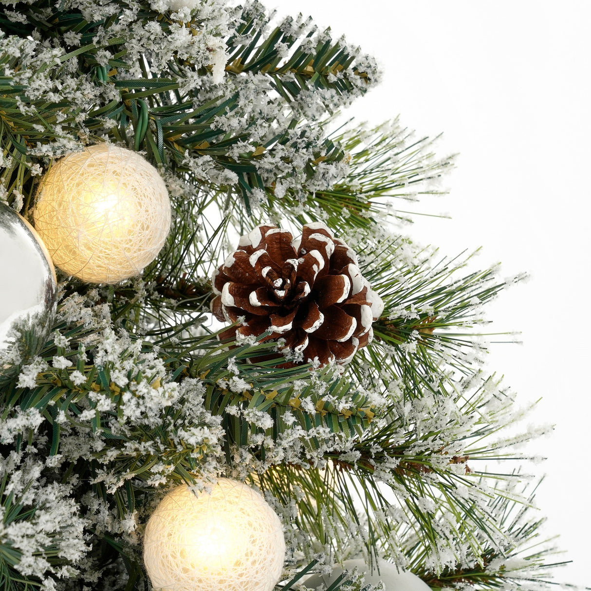Black Box Trees Kaprun Kunstkerstboom in Jute met LED Verlichting en Timer - H60cm