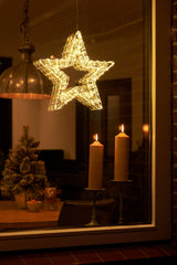 Luca Lighting Ster wit warm wit 800led IP44 en timer - d36cm