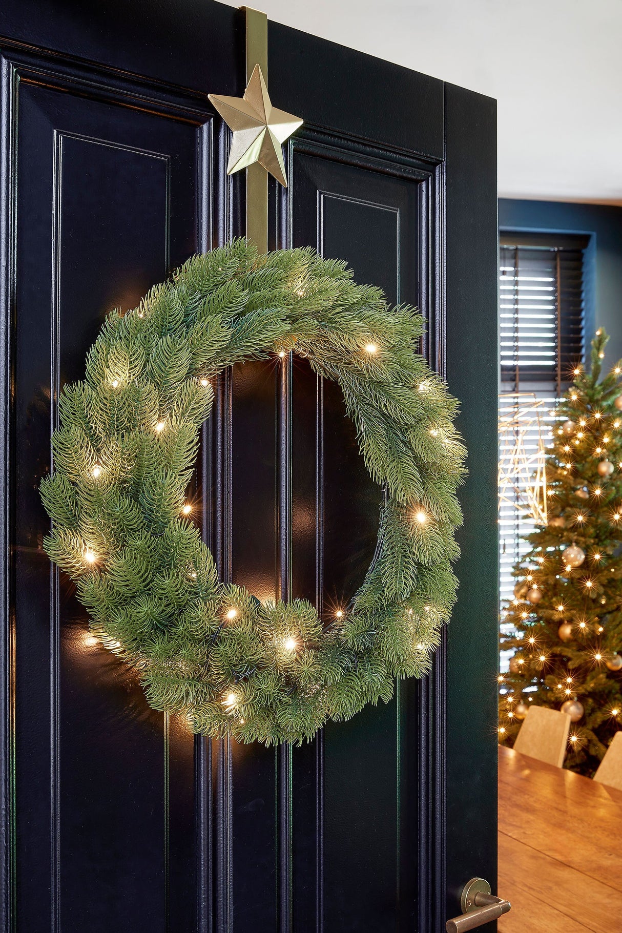 Black Box Trees Nagoya krans led groen 30L TIPS 126 battery operated - h12xd60cm - maximondo