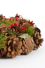 Mica Decorations Landon krans bruin - h9xd45cm