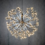 Luca Lighting Bal led zwart klassiek wit 1200led IP44 en timer - d60cm
