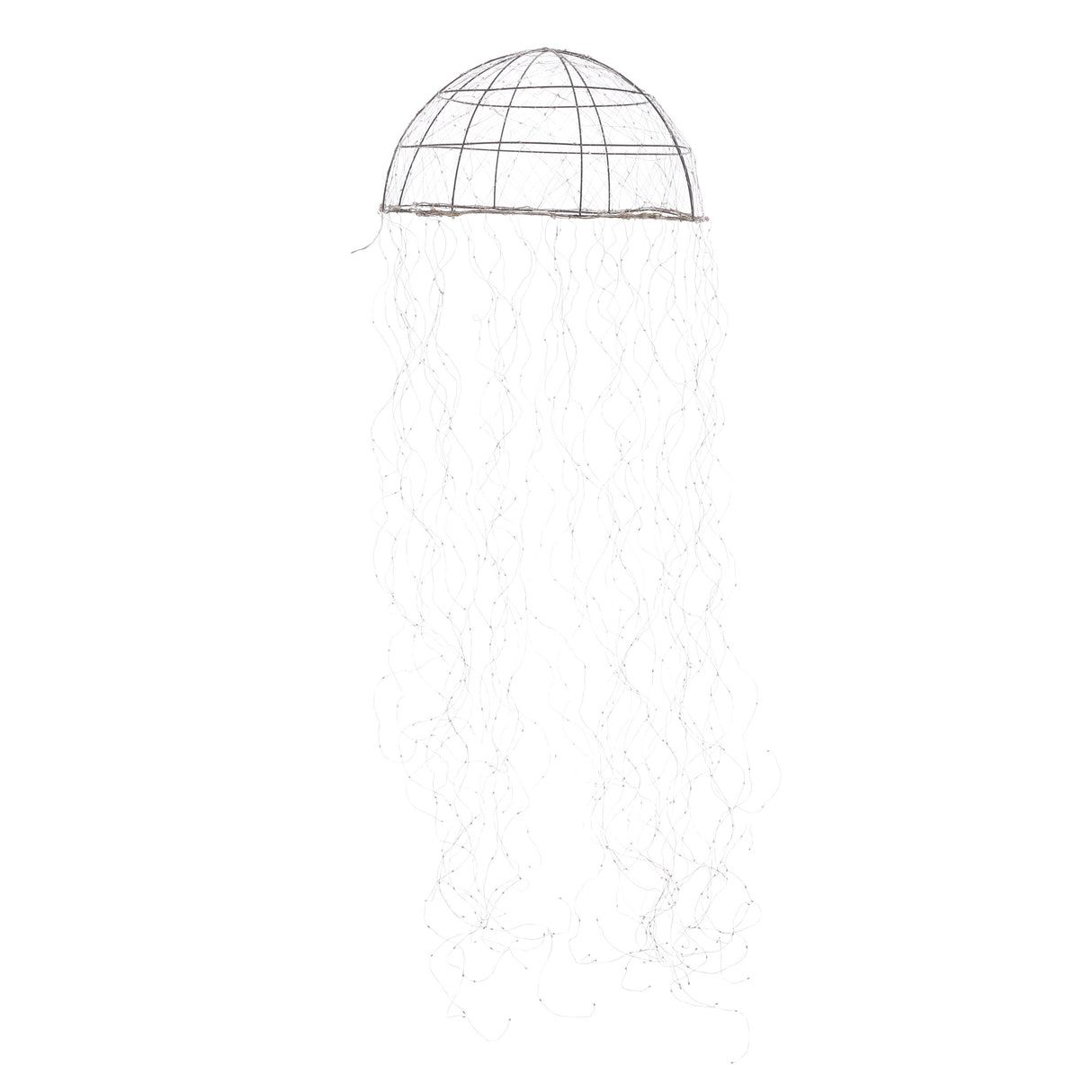 Luca Lighting Kroonluchter kwal zilver classic wit 720led IP44 - l150xd45cm