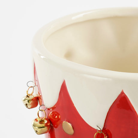 Mica Decorations Funny pot elf rood - l29xb18xh17cm